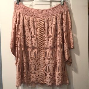 Blush Off-the-Shoulder Top - Never Worn